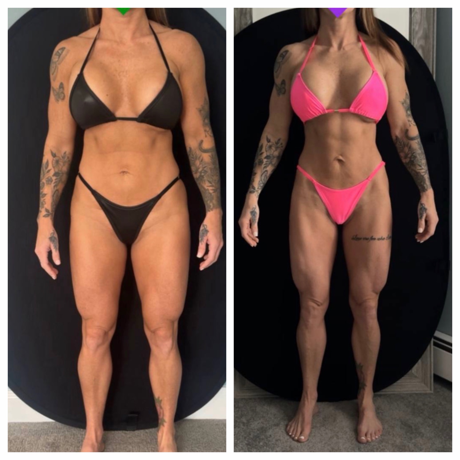 Fitness progress comparison 6