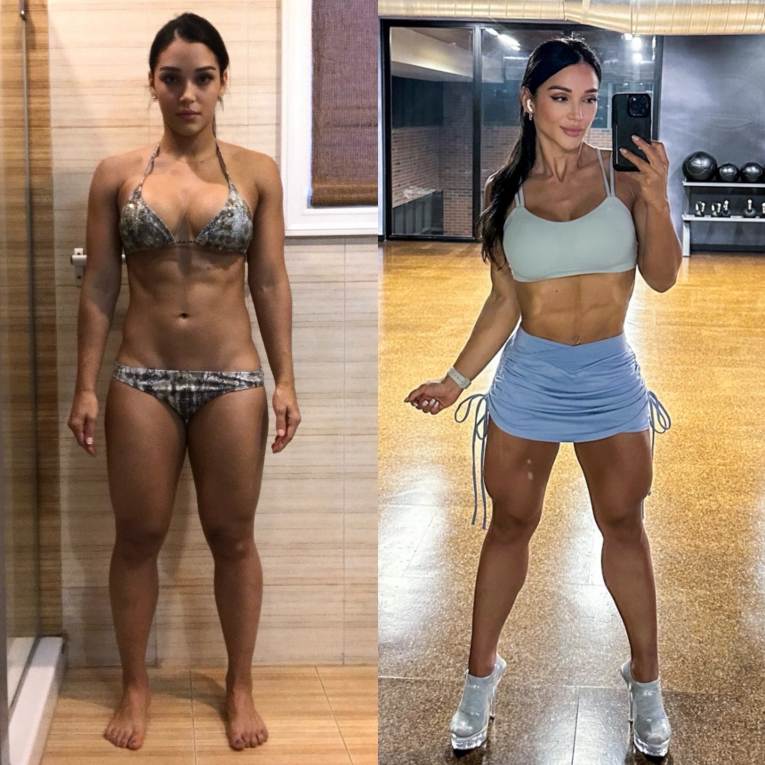 Fitness progress comparison 10