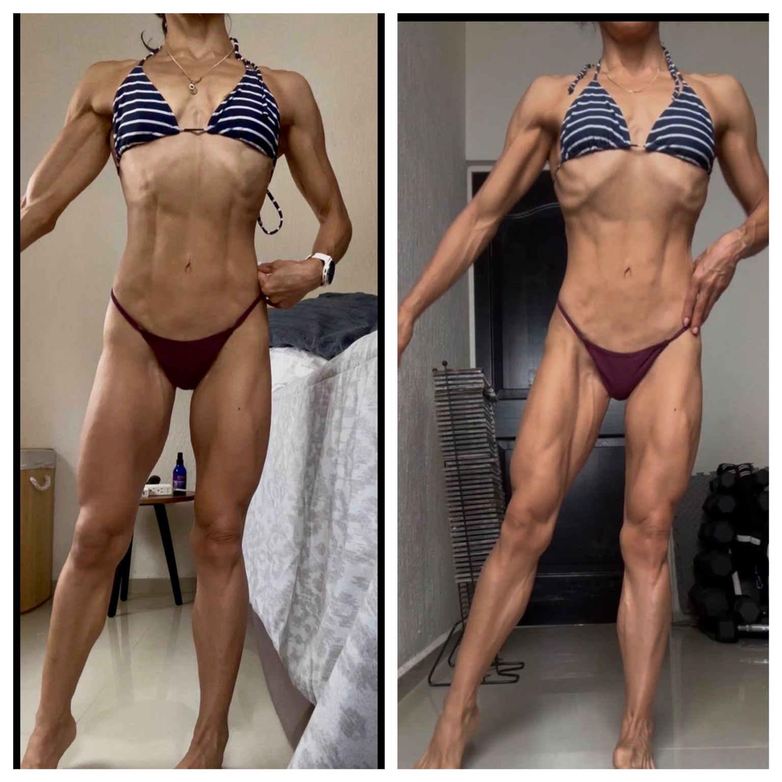 Fitness progress comparison 15