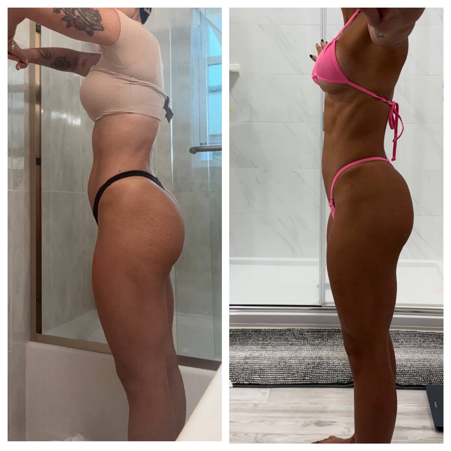 Fitness progress comparison 17